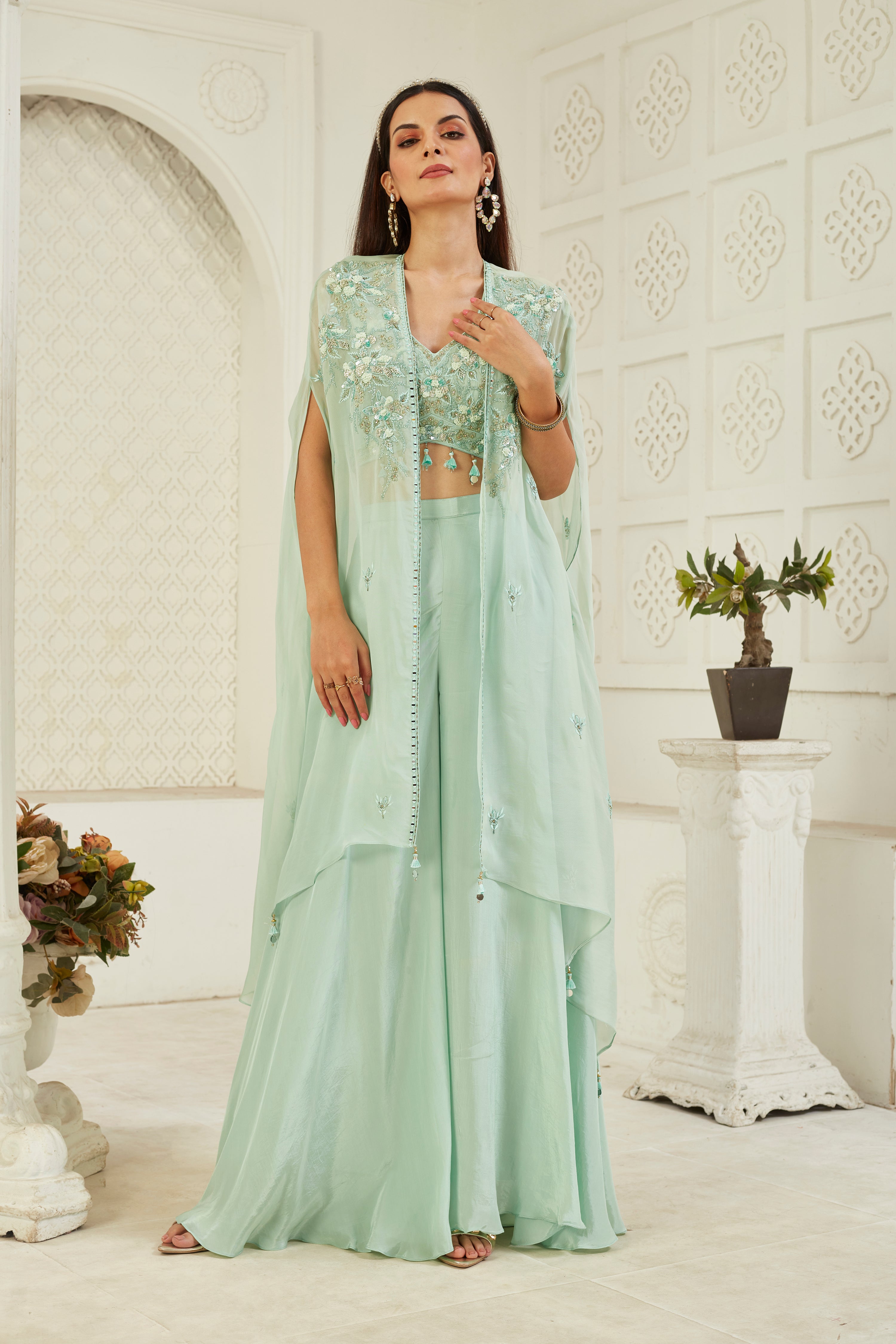 Sand Serenity Sharara Set