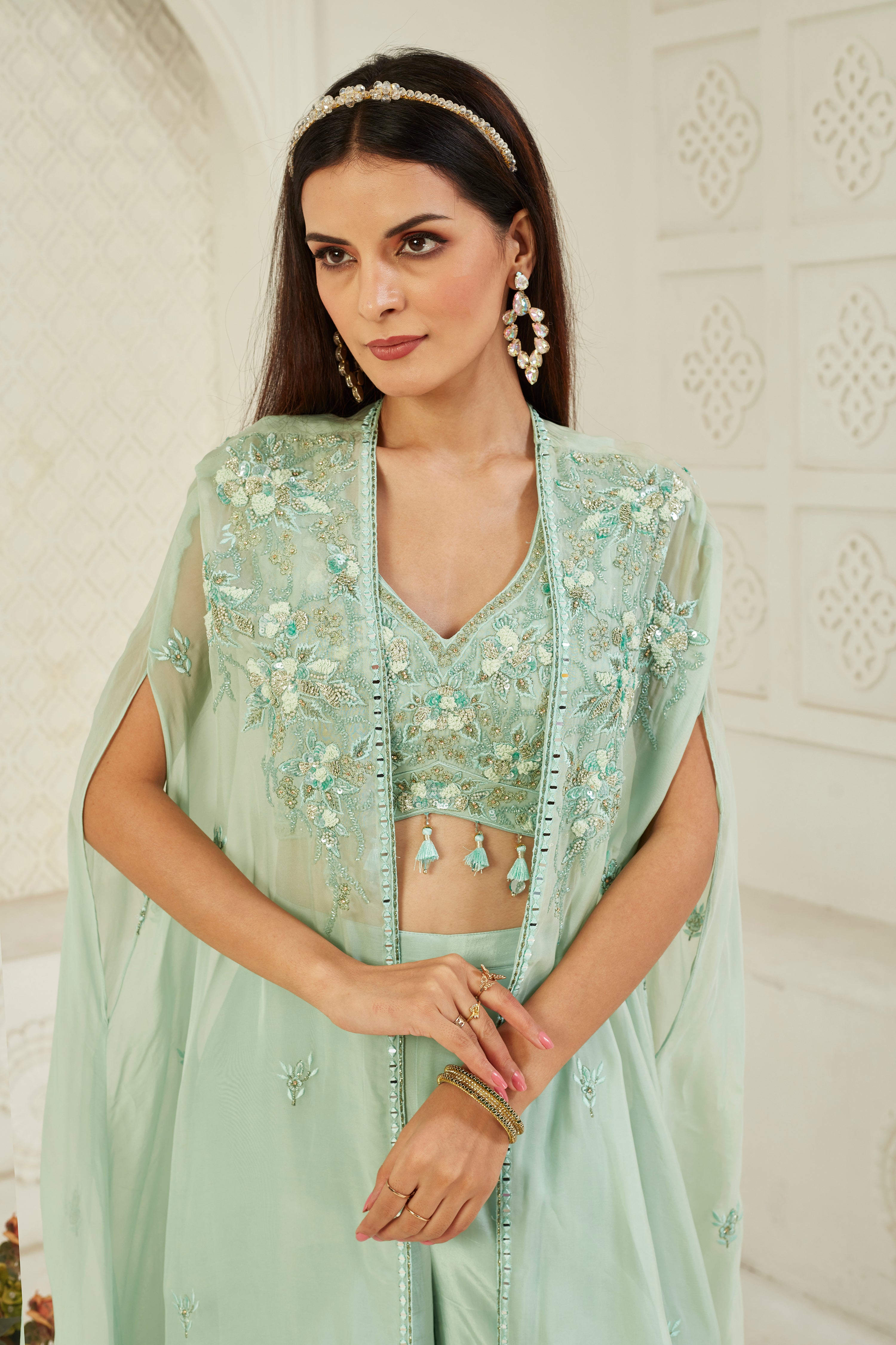 Sand Serenity Sharara Set