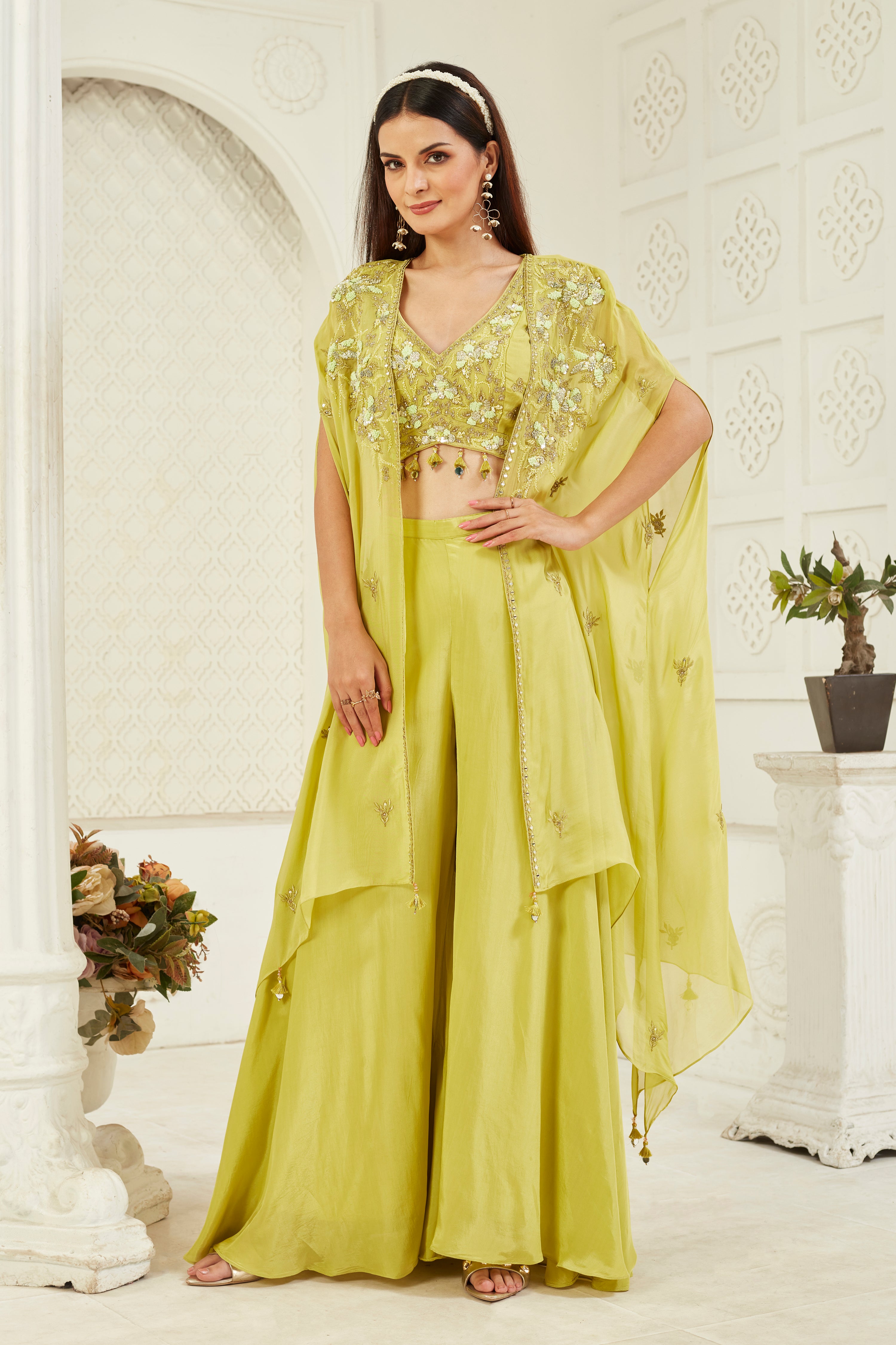 Sand Serenity Sharara Set