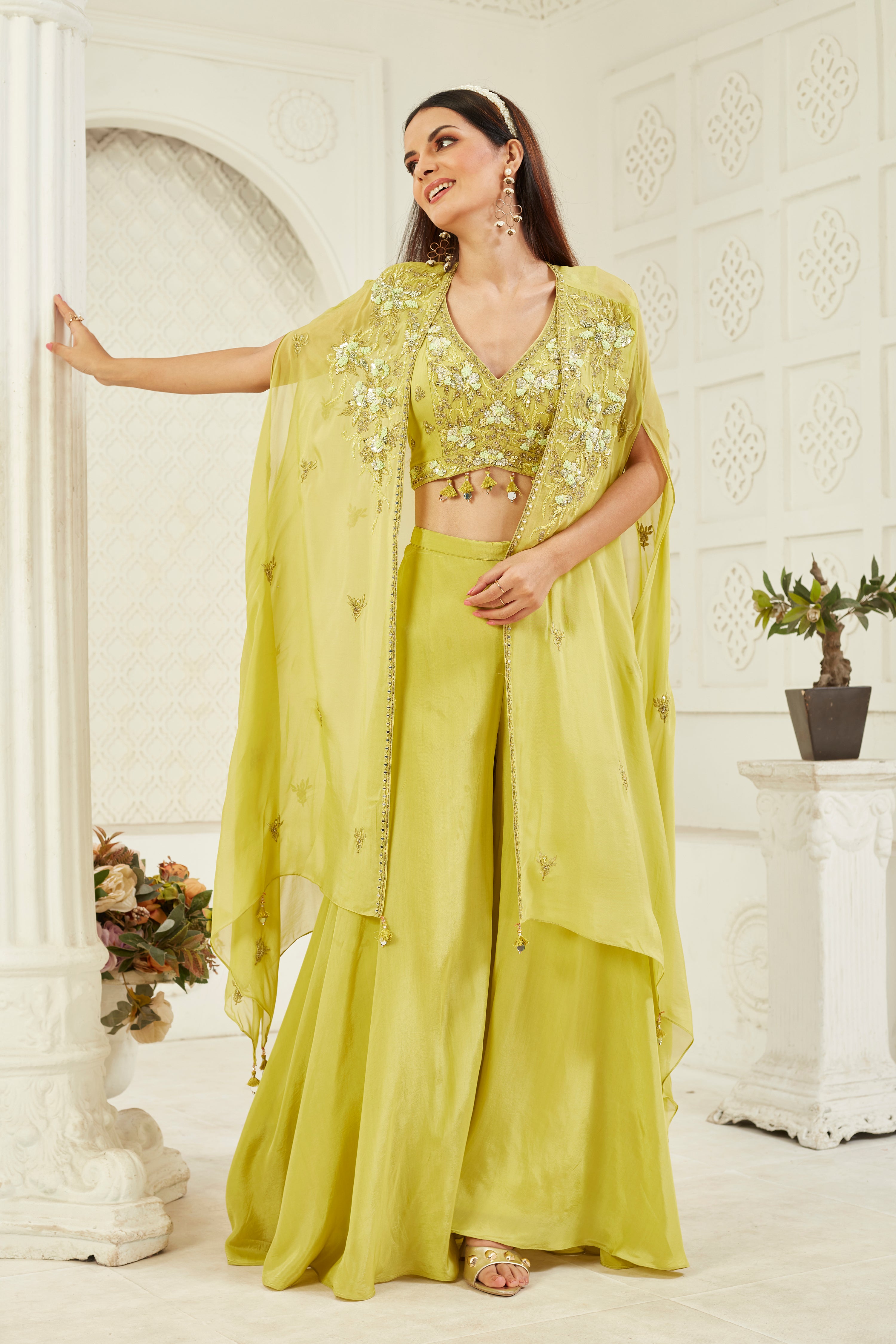 Sand Serenity Sharara Set