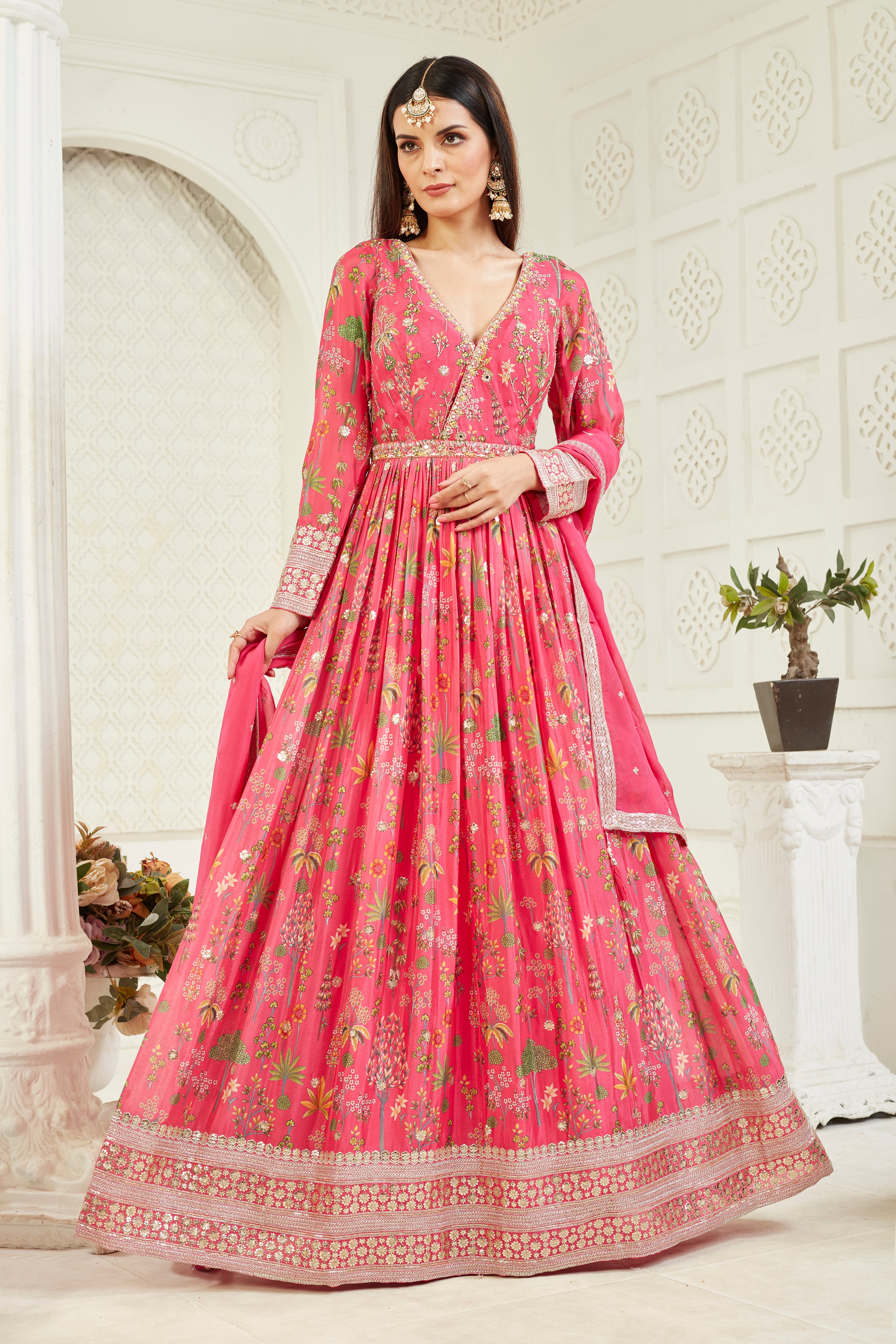 Timeless Taupe Anarkali