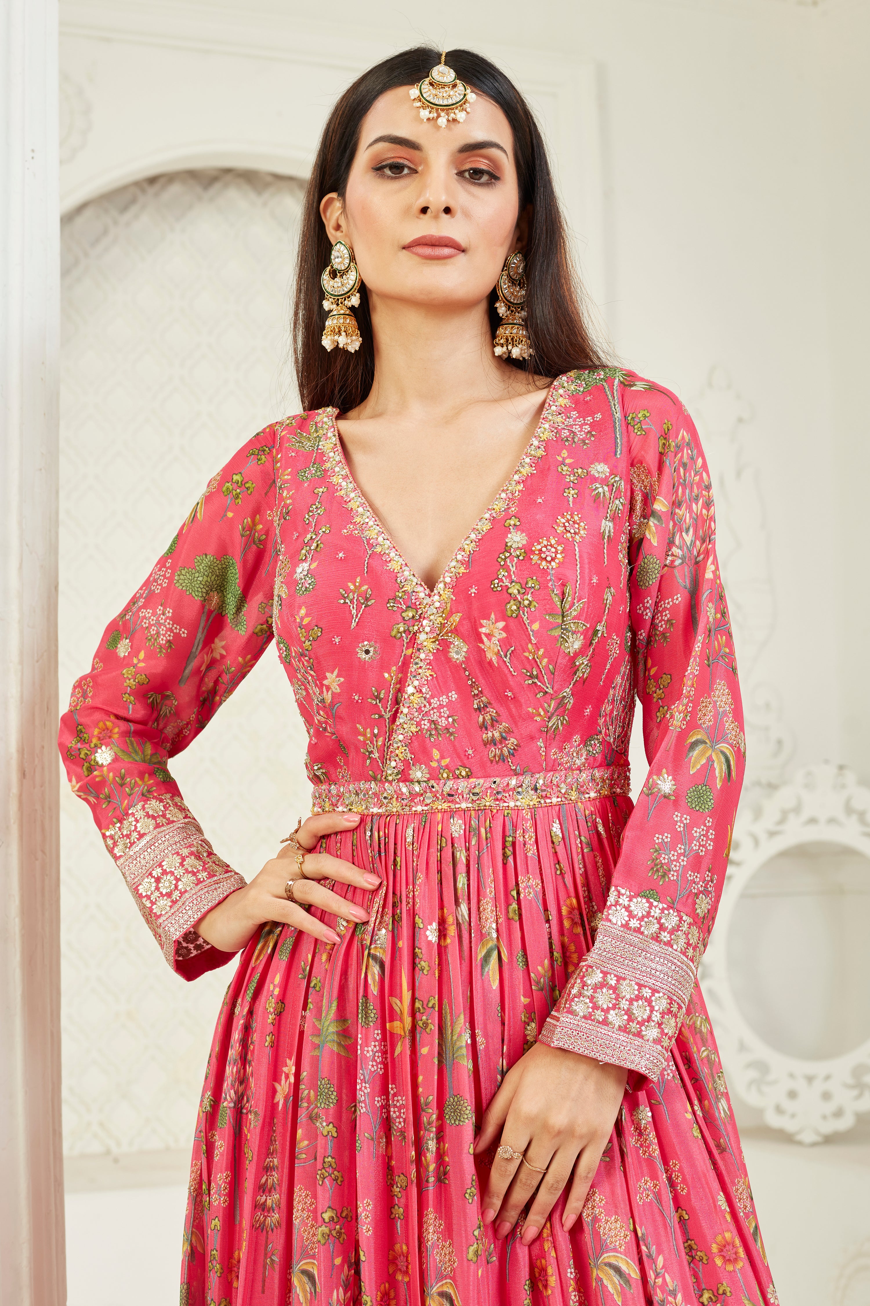 Timeless Taupe Anarkali