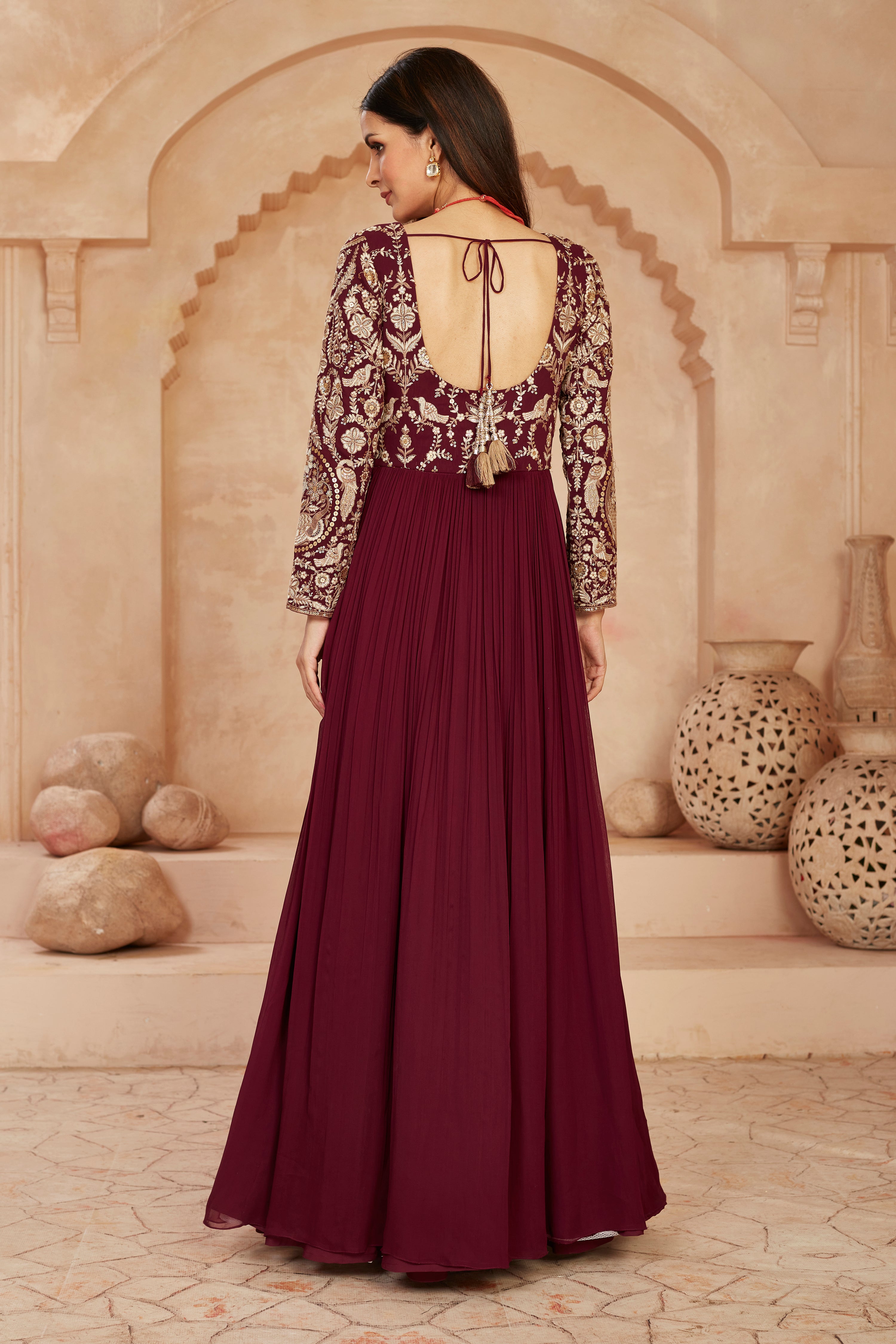 Ebony Elegance Anarkali