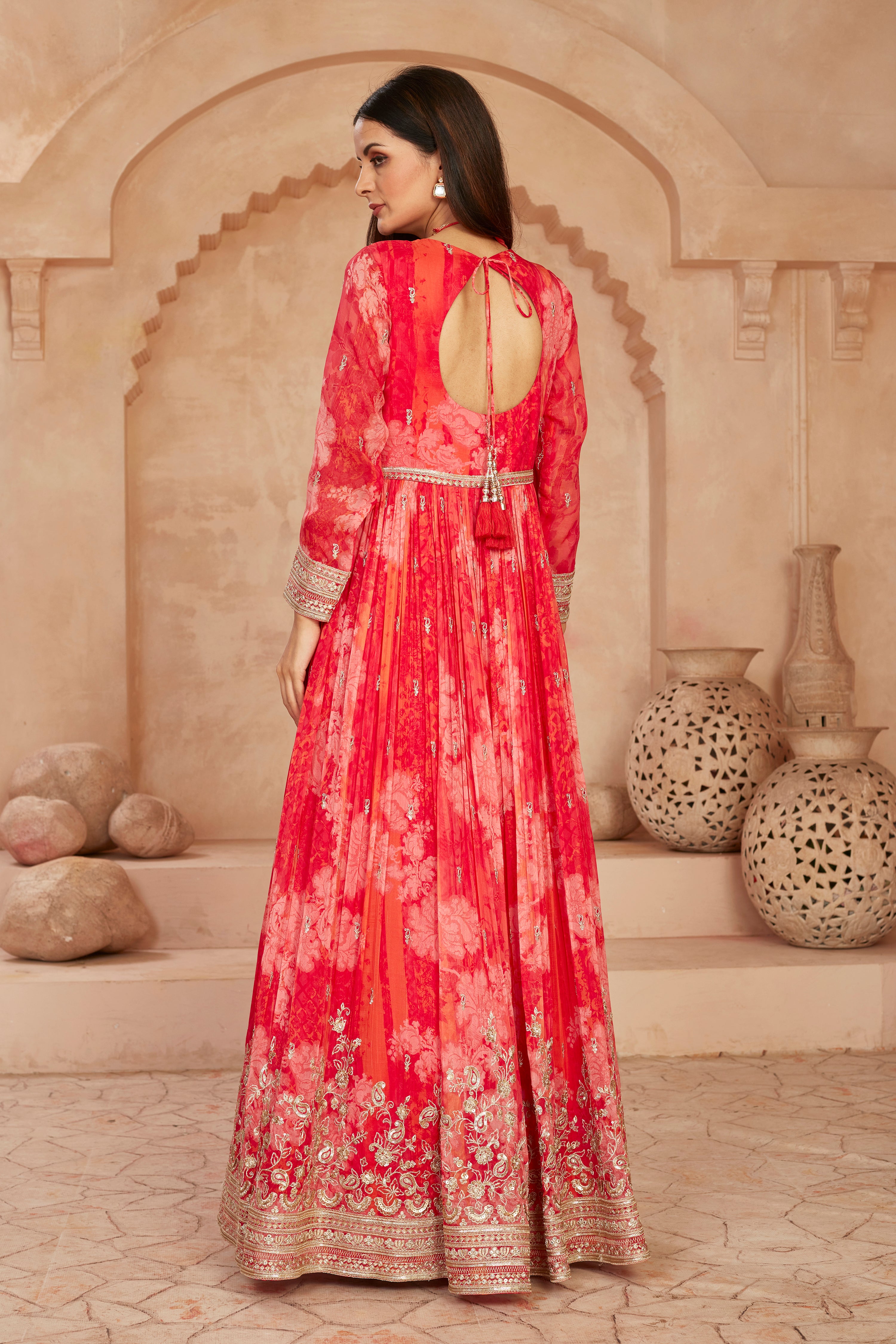 Ruby Allure Anarkali Set