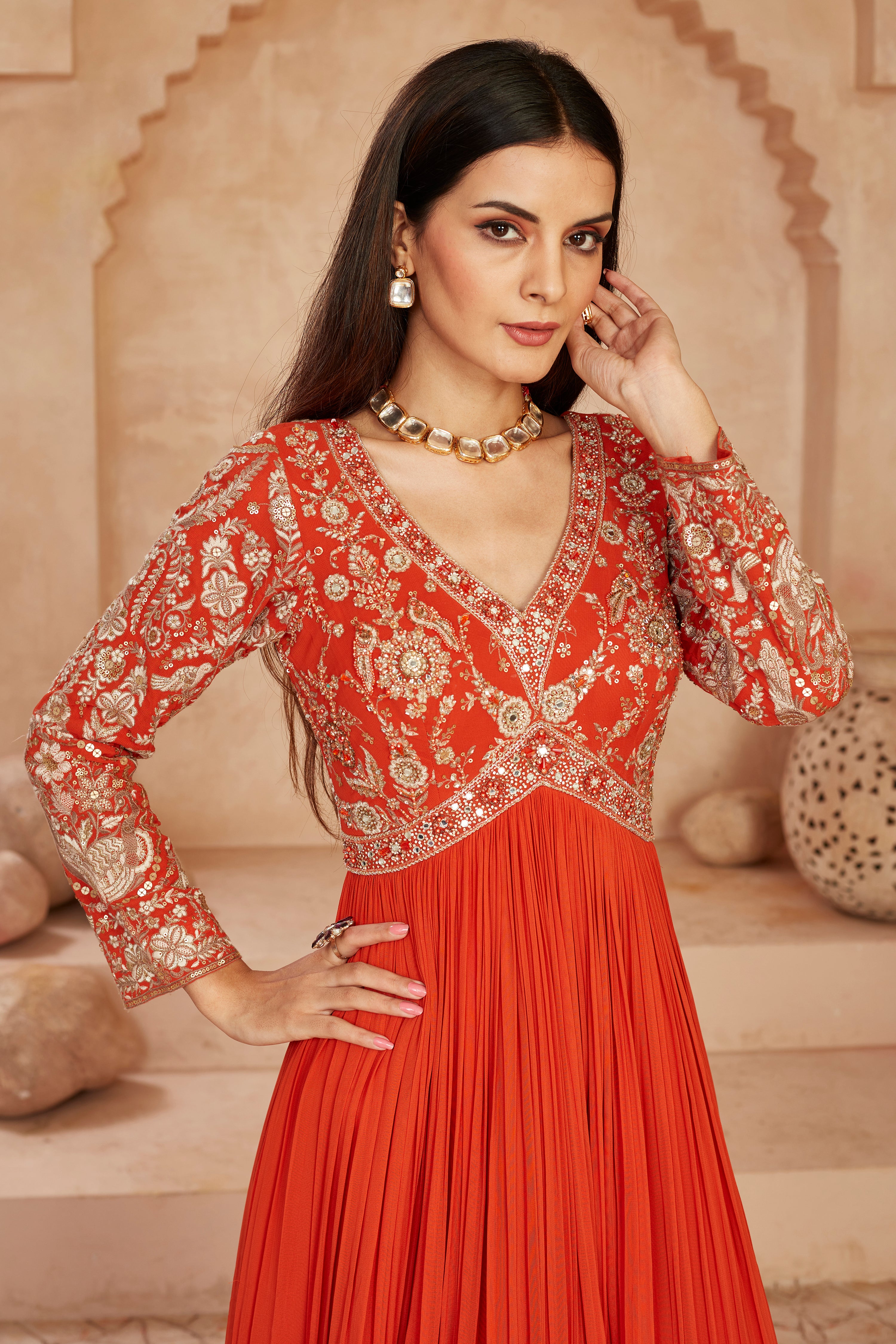 Ebony Elegance Anarkali